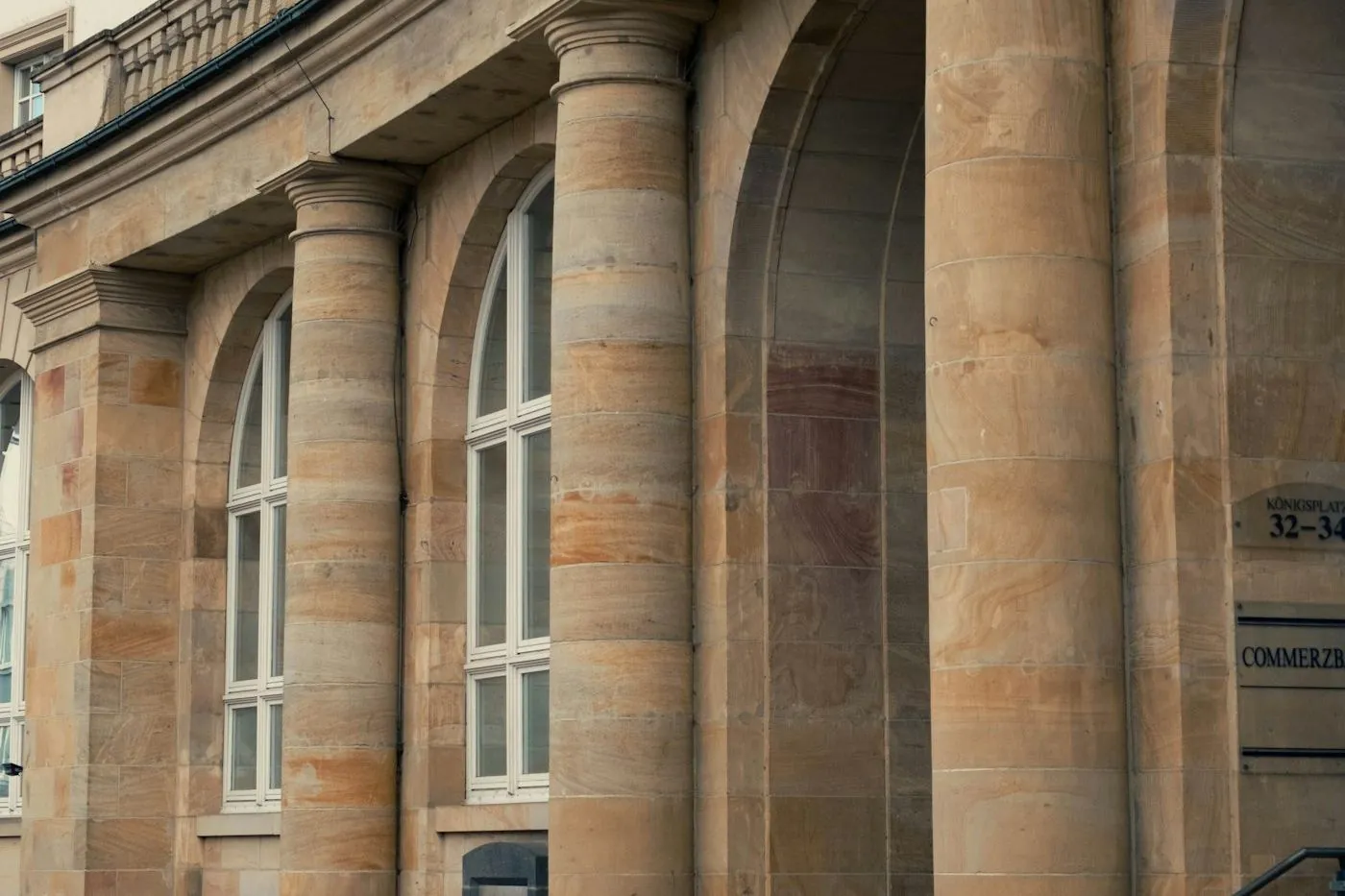 Classical bank facade